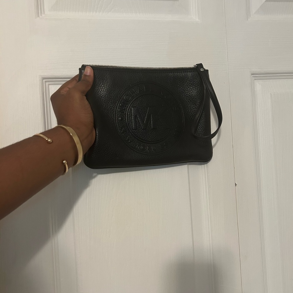 Michael Kors Black Leather Pouch
